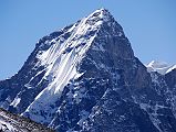 16 Ice Tooth Close Up From Kong Tso Ice Tooth (6200m) with a bit of Pemthang Karpo Ri visible from Kong Tso.